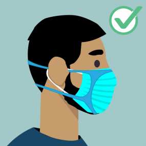How to wear face mask for people with a beard