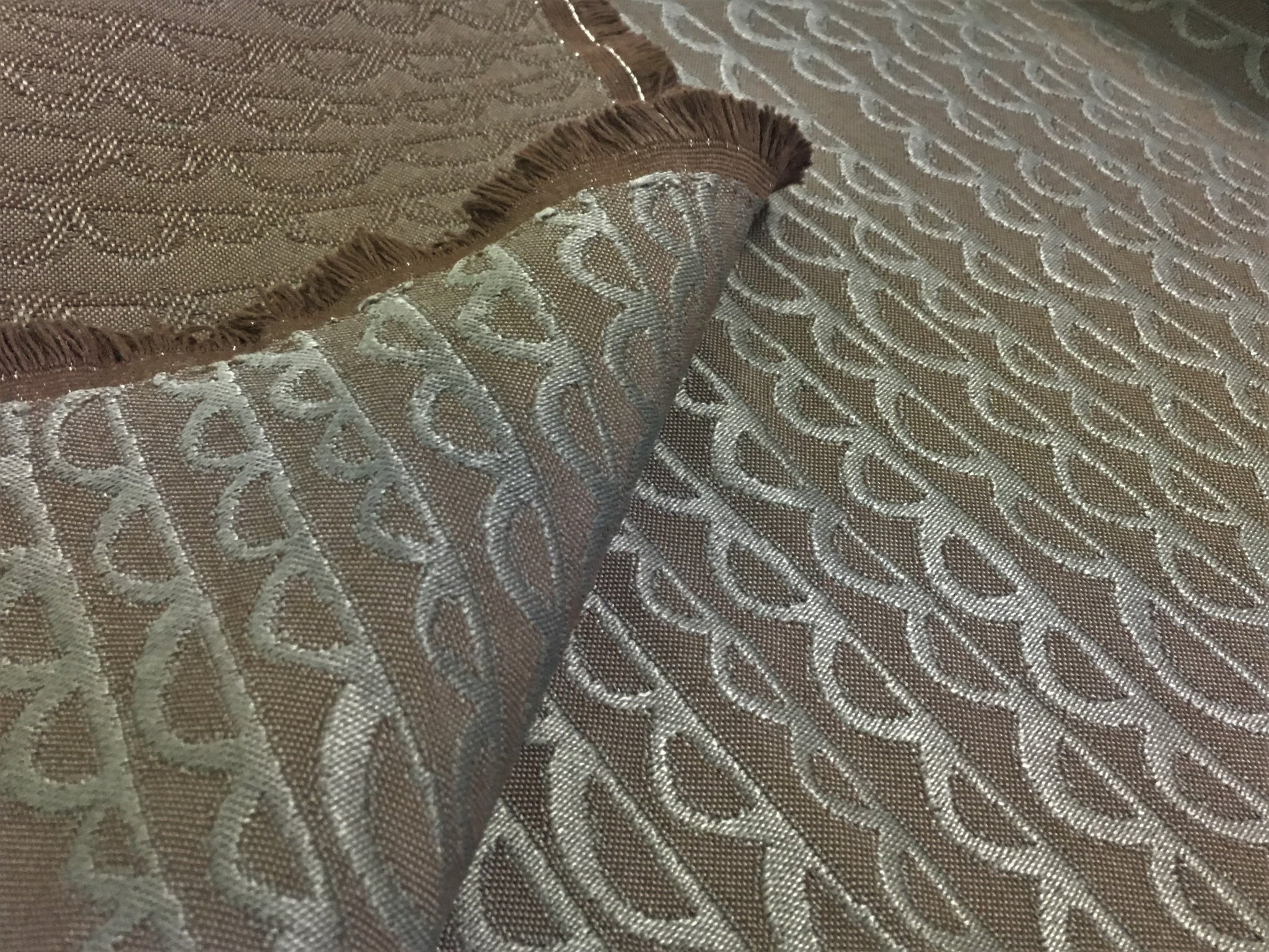Coffee Brown Geometric Upholstery Fabric | Fabric Bistro | Columbia ...