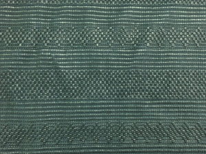 Designer Navy Blue Straw Basket Weave Water Resistant Ethnic Tribal Upholstery Fabric