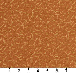 Essentials Heavy Duty Scotchgard Gold Yellow Leaf Branches Upholstery Fabric / Camel