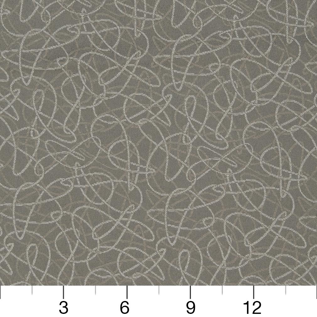 Stain Repellent Upholstery Fabric Gray Squiggles Smoke | Fabric Bistro ...