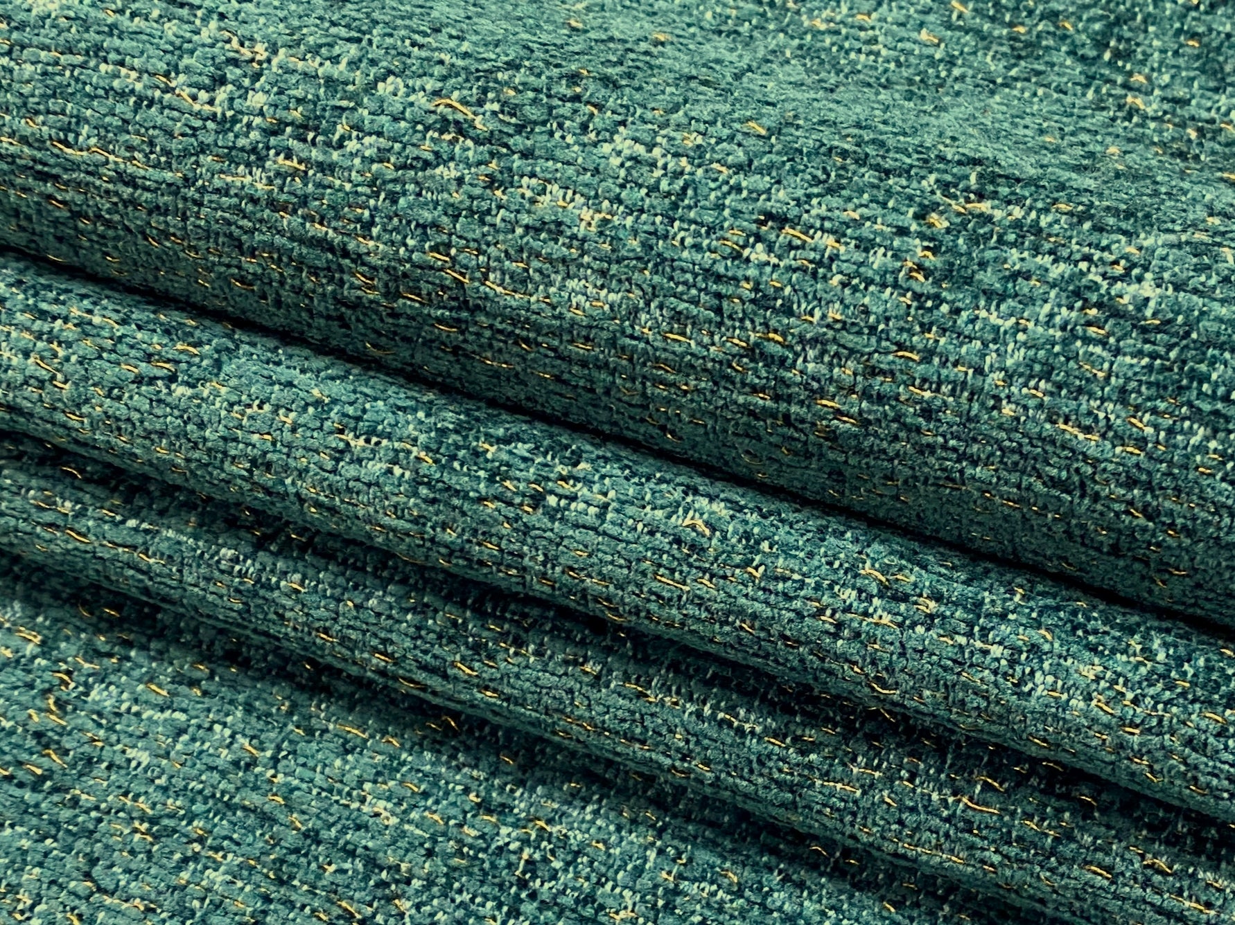 chenille fabric blue