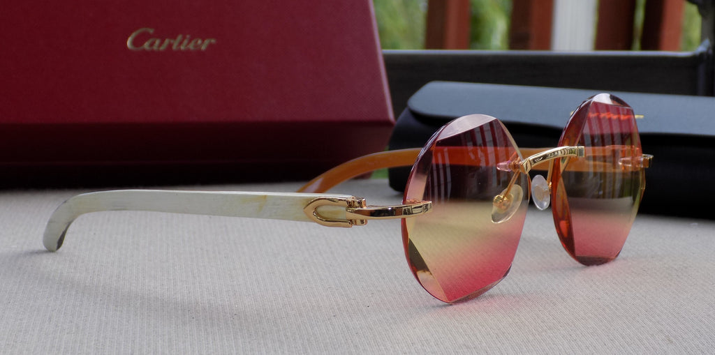 natural horn cartier glasses