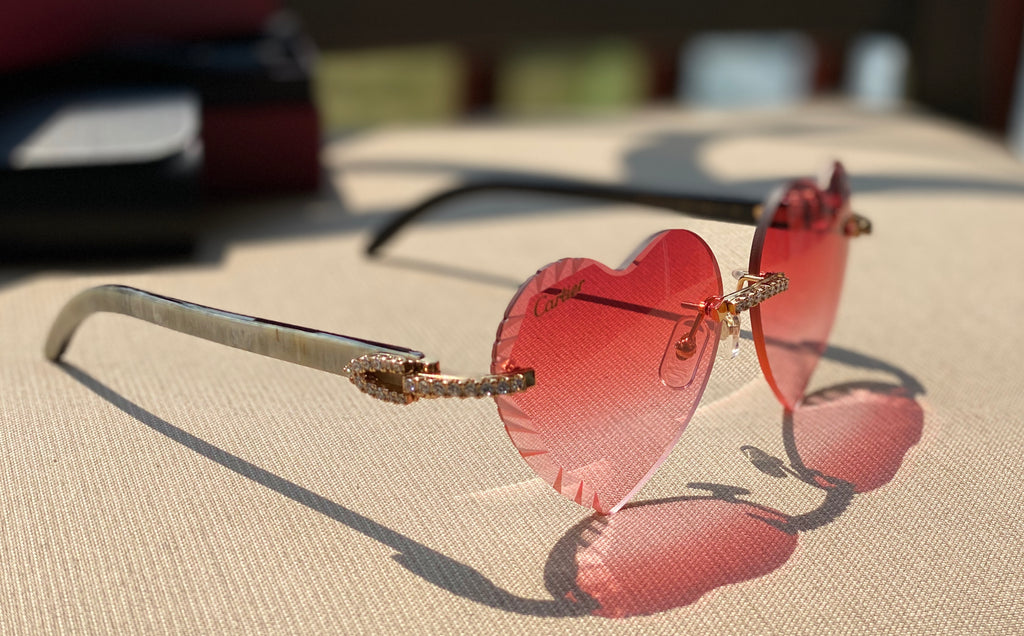 heart shaped cartier sunglasses