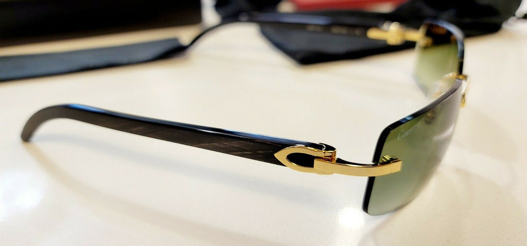 cartier black buffalo glasses