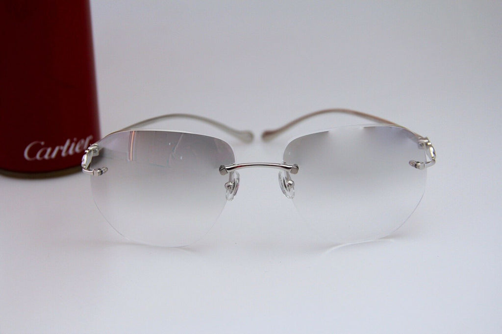 NEW CARTIER Panthere Rimless Eyeglasses 