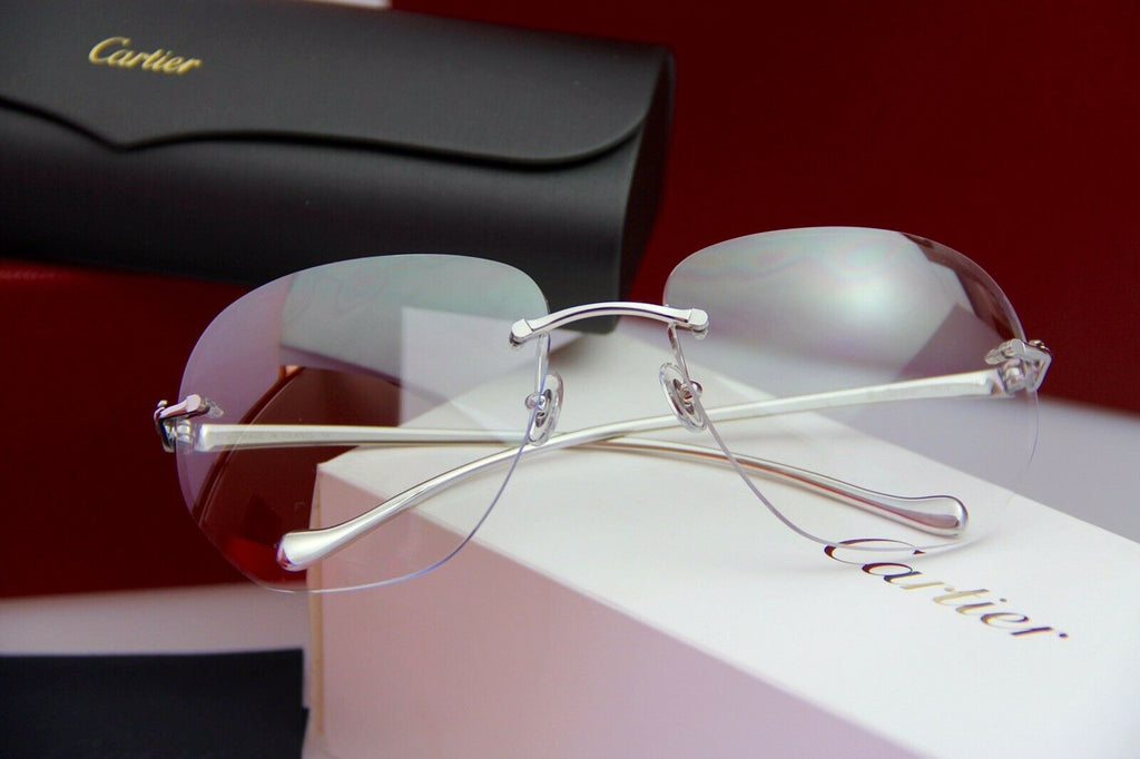 NEW CARTIER Panthere Rimless Eyeglasses 