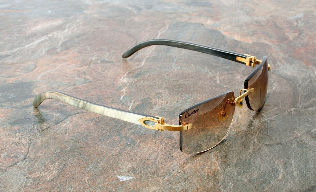 Cartier Sunglasses Horn White Buffalo C 