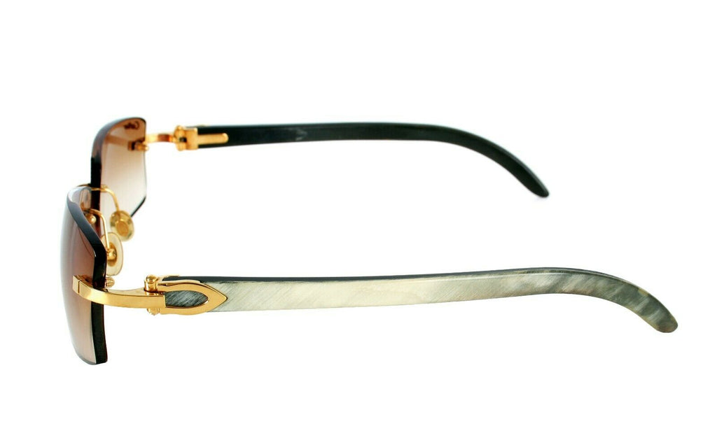 cartier buffalo horn glasses