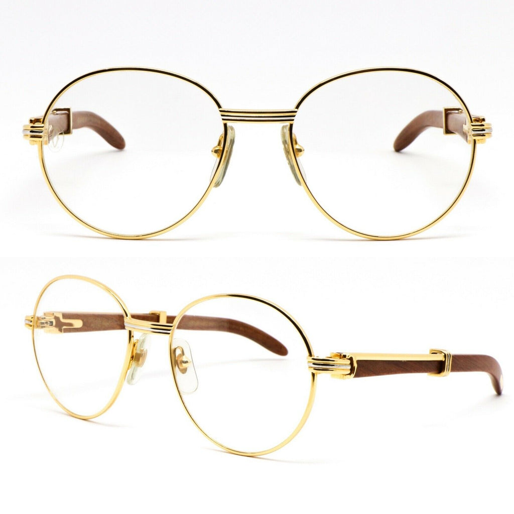 cartier bubinga wood glasses