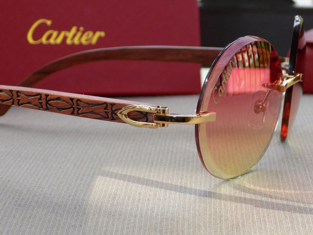 cartier rosewood sunglasses