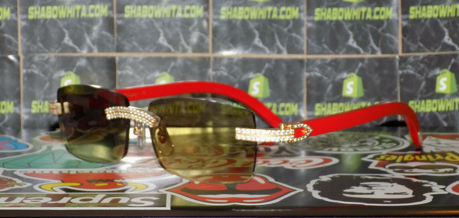 red wood cartier glasses