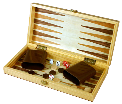vintage marlboro deluxe wood backgammon checkers game set