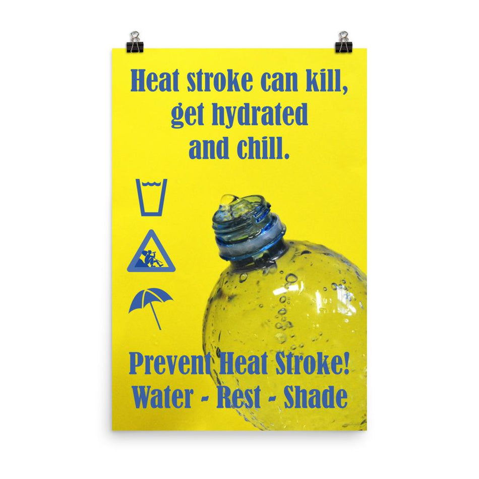 Heat Stress Safety Poster - Heat Stress Isn't Cool – Inspire Safety