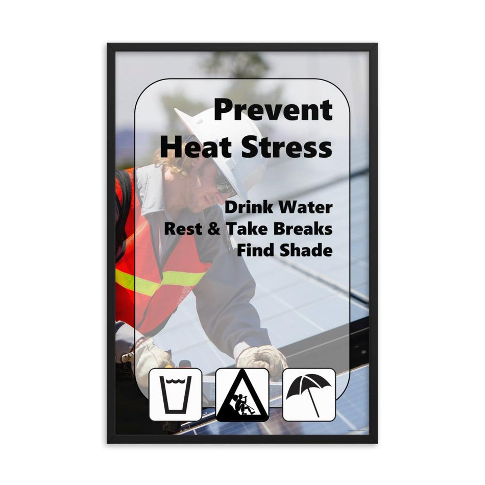 Heat Stress Safety Poster - Heat Stress Isn't Cool – Inspire Safety