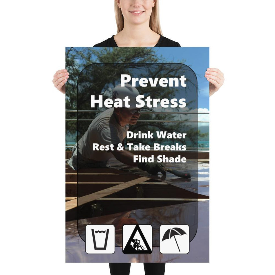 Heat Stress Safety Poster - Heat Stress Isn't Cool – Inspire Safety