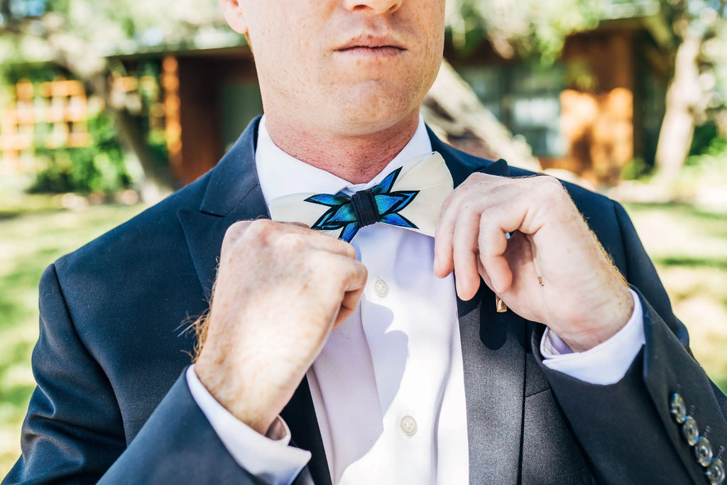 man with beautiful bow tie