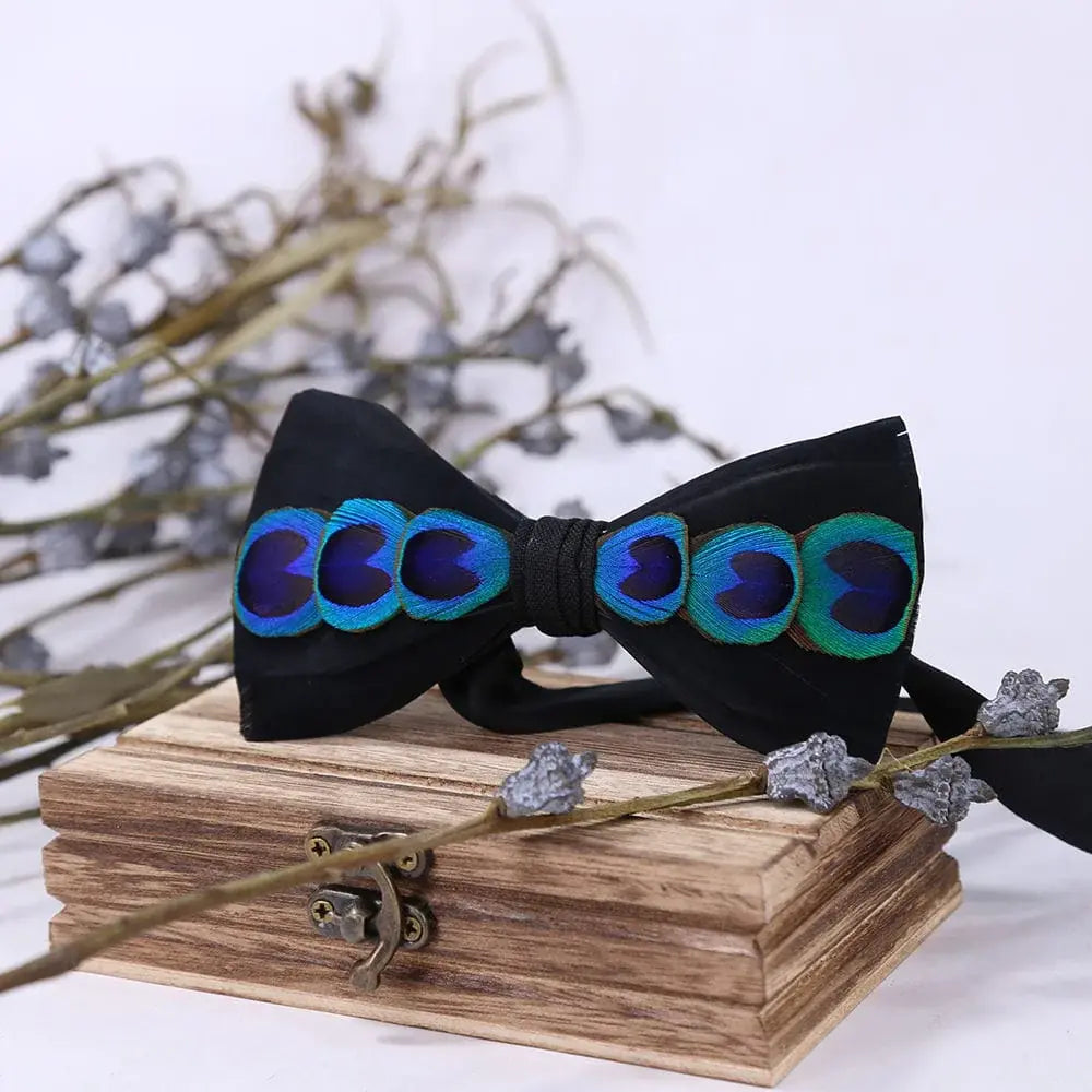 Mandujour's Feather Bowties - Elegance Redefined