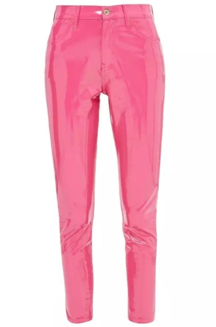 leather pants pink