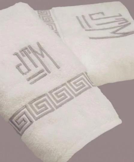 monogrammed bath towels sets