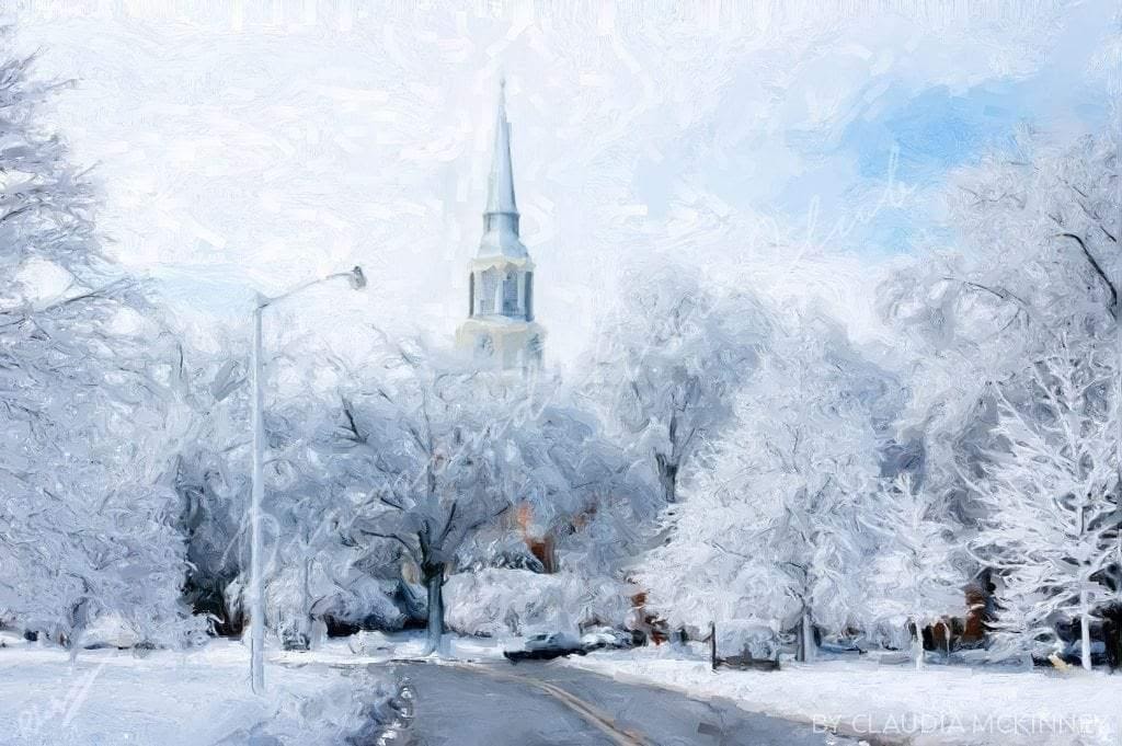 Christmas Diamond Painting Kits for Adults Beginners, Winter Snow Scene  Church 5
