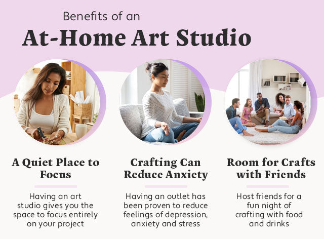 benefits of an at home art studio