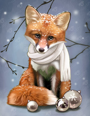 Halloween Thanksgiving Christmas Fox Diamond Painting Kit - Temu