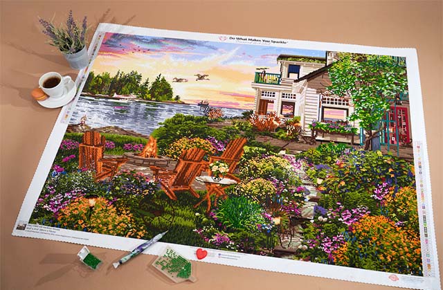 diamond art painting garden