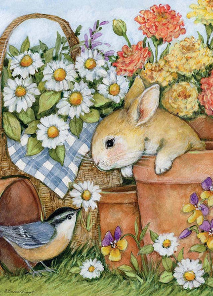 Bunny In Flower Pot