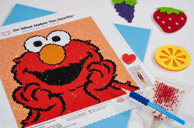 elmo portrait diamond art