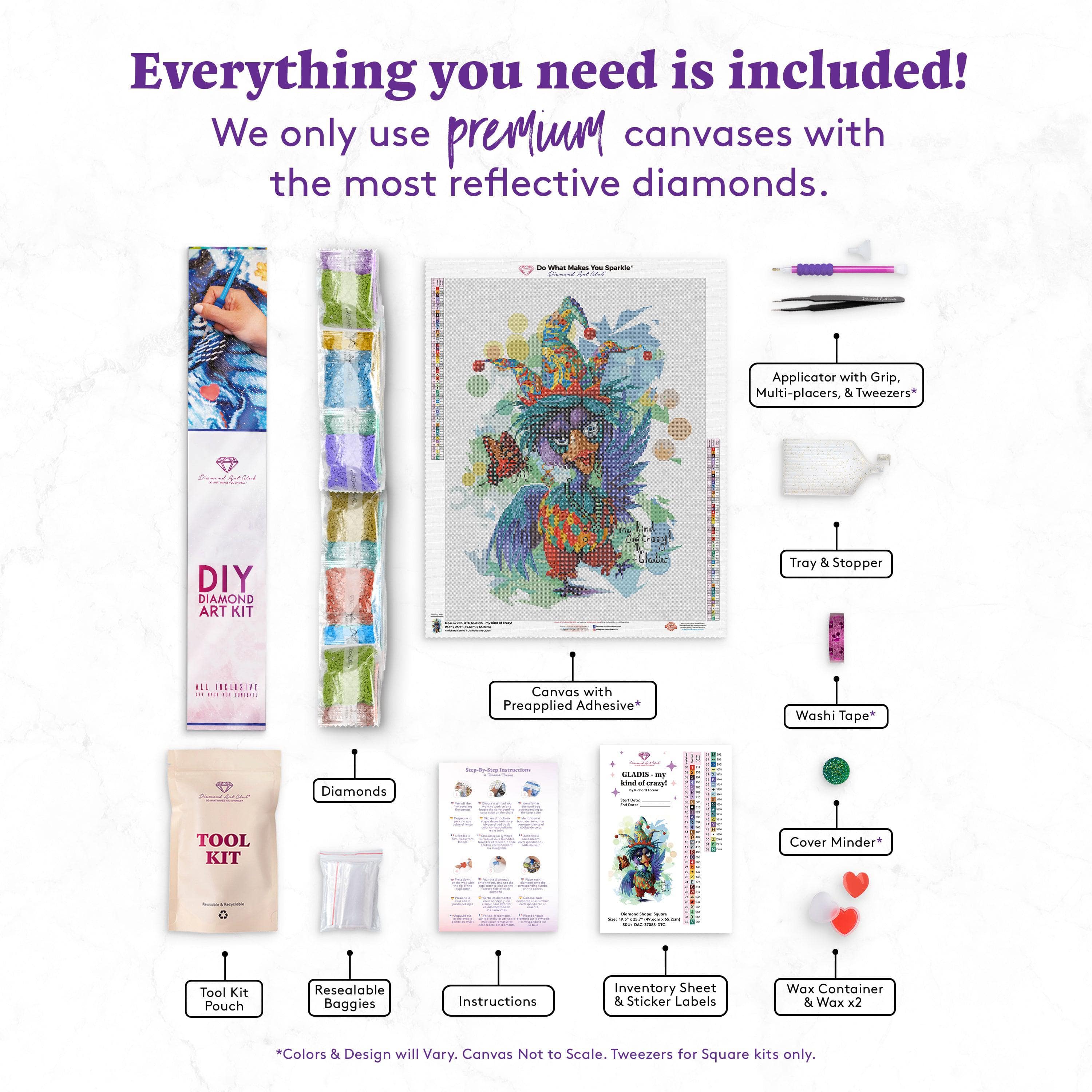 BE KIND. Diamond Art Club Painting Kit