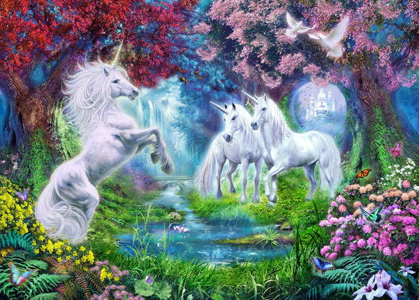 unicorns in the forest
