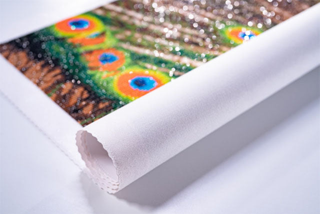 unrolling diamond art canvas