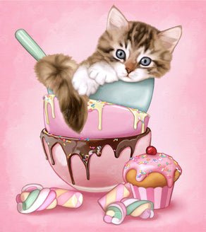 Kitten & Cookies – Diamond Art Club