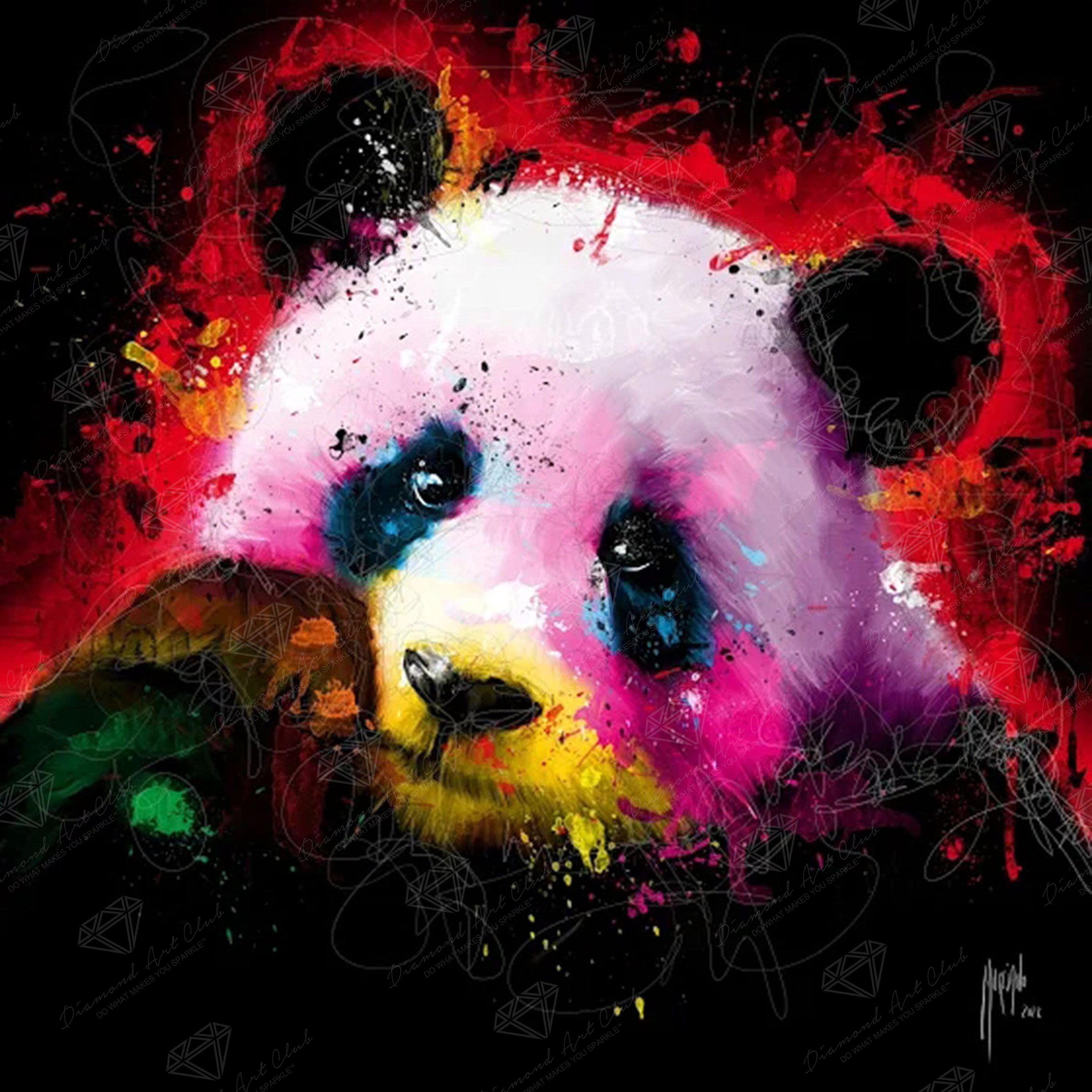 colorful panda wallpaper