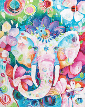 Elephant Art Stained Glass Diamond Painting – All Diamond Painting