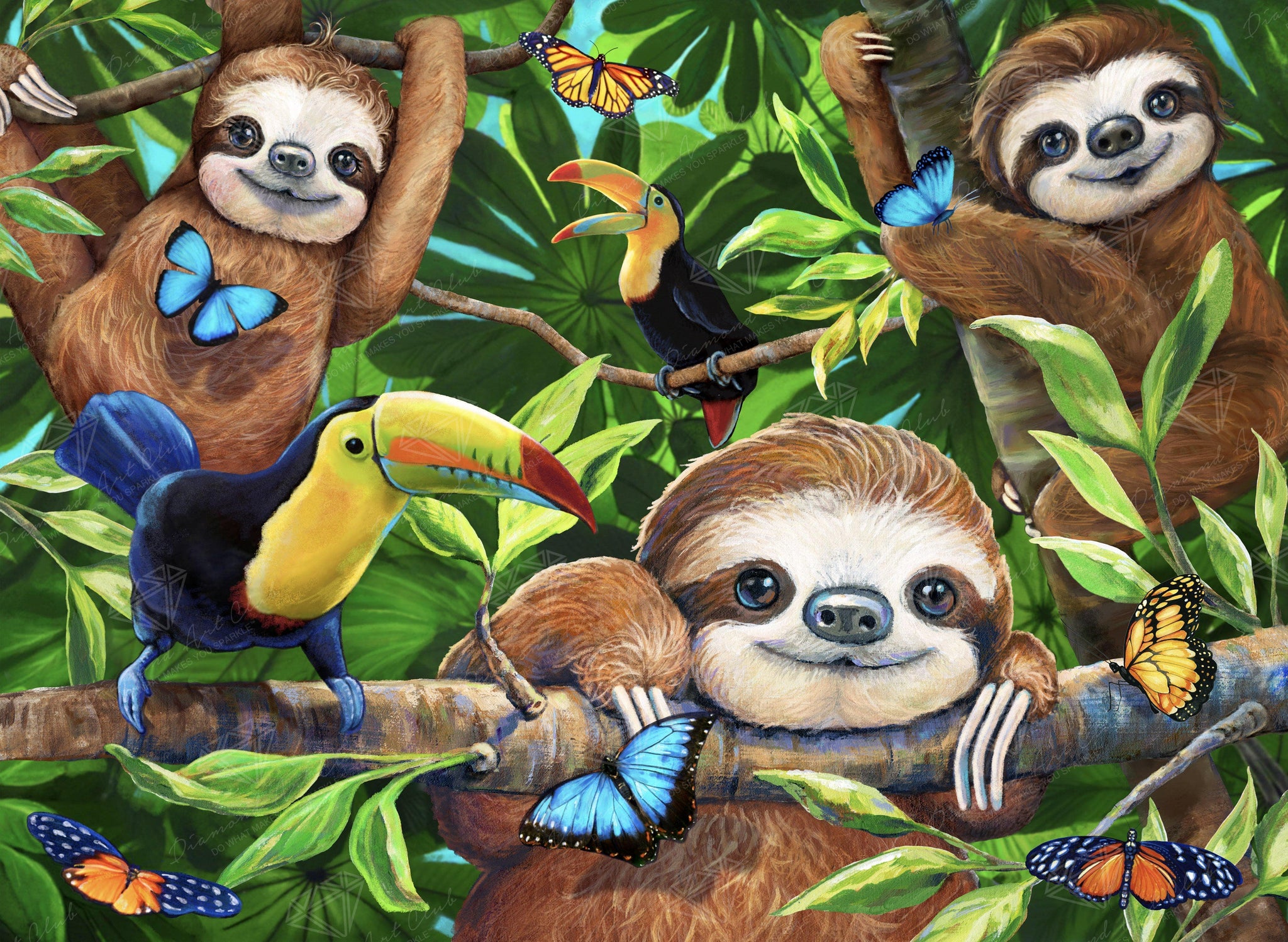 Sloth Puzzle – Diamond Art Club