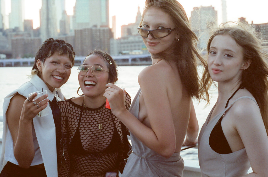 manhattan employees posing on the deck 