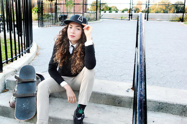 aisha gunnell at skate park 