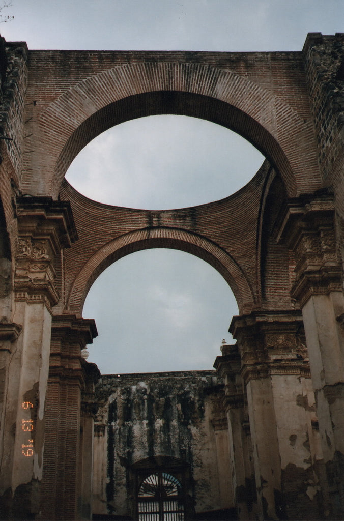 ruins of a cathedral in antigua.