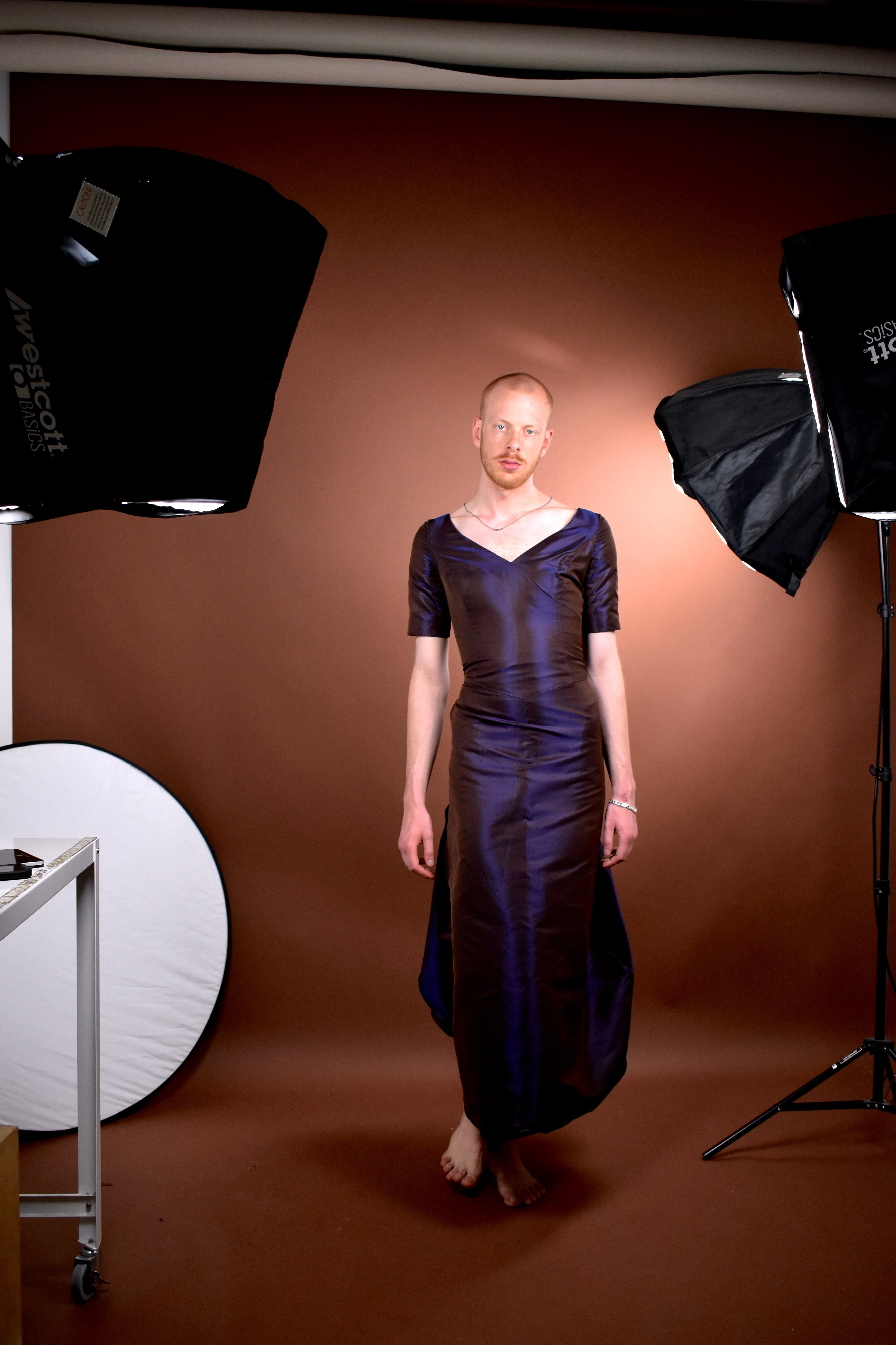 editorial self portrait of ben in studio