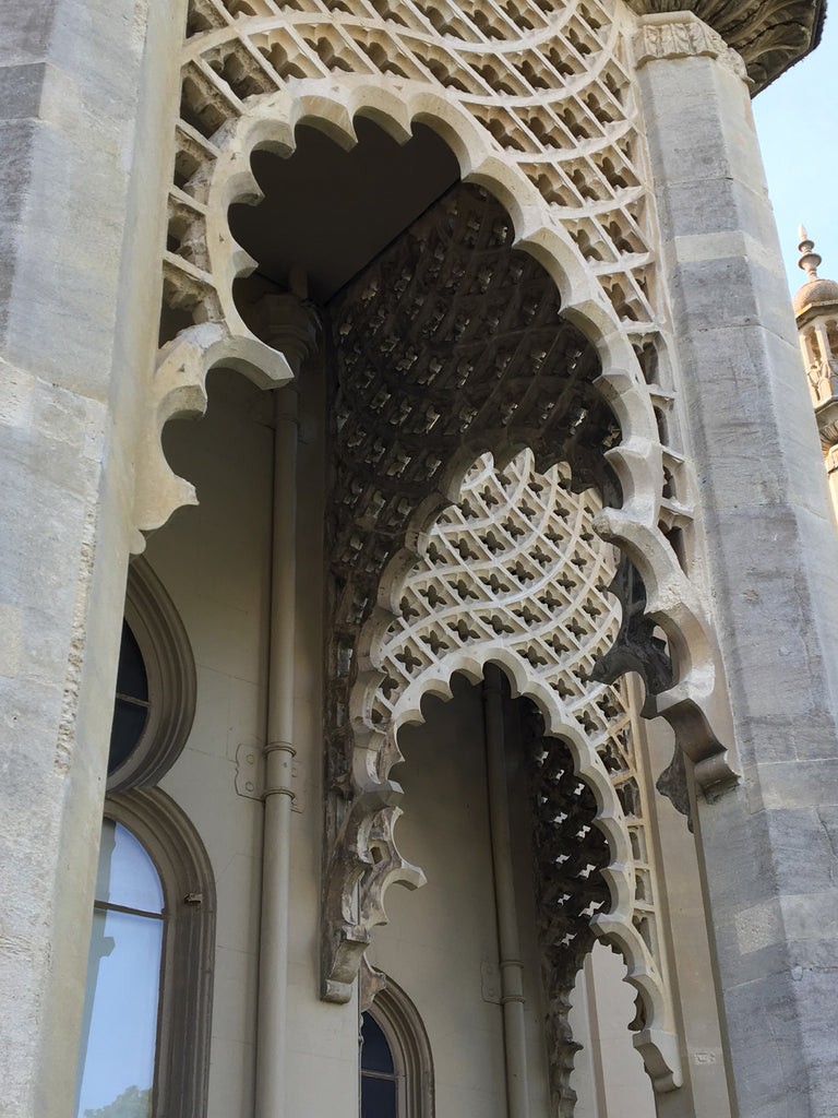 the arches of a building are intricately designed.