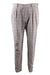 incotex neutral toned woven plaid pants