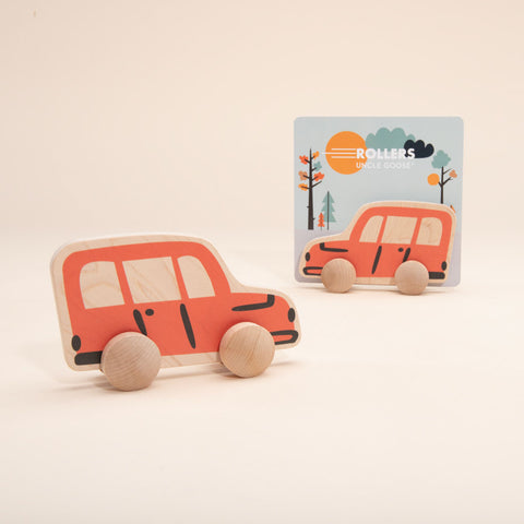 Red Van Push Toy