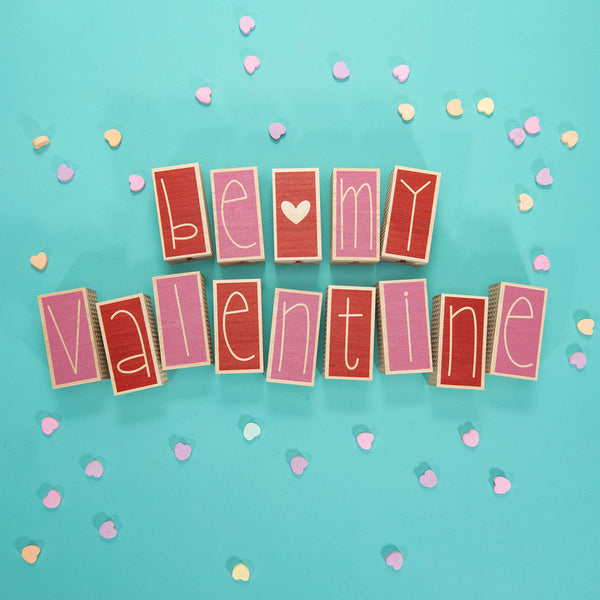 Valentine Letter Block