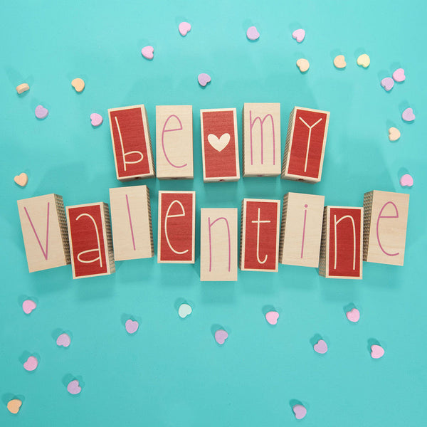 Valentine Letter Blocks