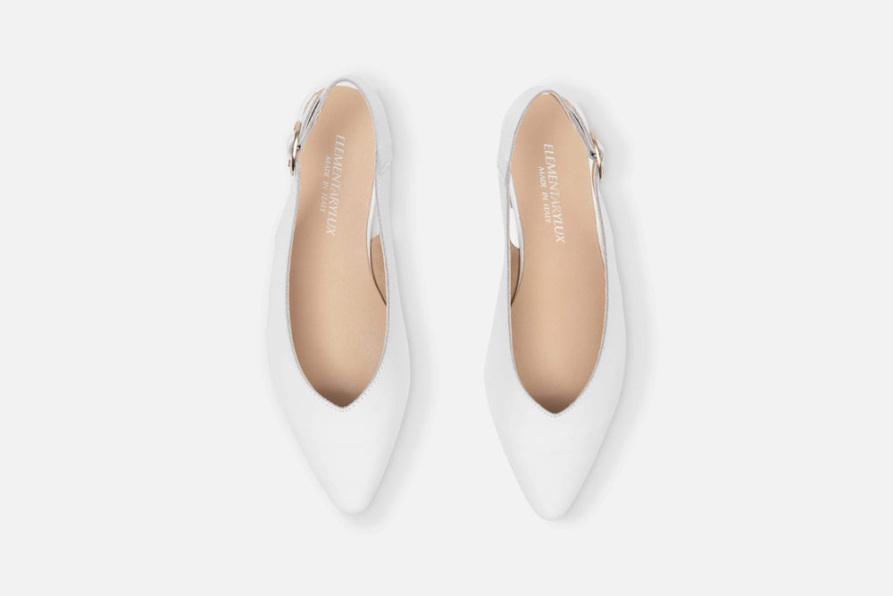 slingback bianche