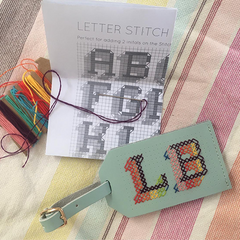 Mint Stitch Luggage Tag @emroyston