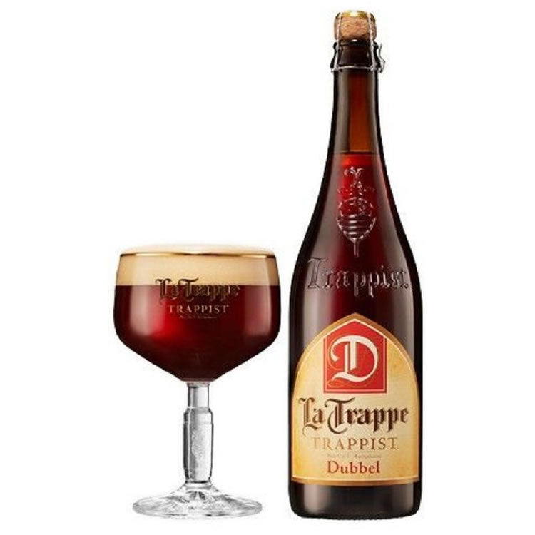 Buy La Trappe Dubbel 7% 750ml Online - BelgianMart.com