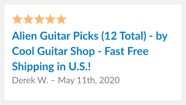 Alien Guitar Pick Reviews